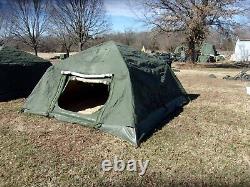 Military Surplus Soldier Crew Tent Army Damaged-camping 10 X10 Hunting Us Army