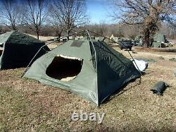 Military Surplus Soldier Crew Tent Army Damaged-camping 10 X10 Hunting Us Army