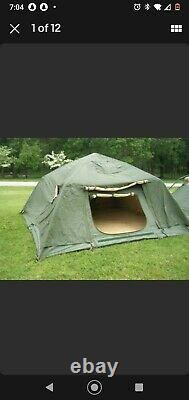 Military Surplus Soldier Crew Tent Army Free Standing Camping 10 X10 Camping Us