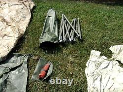 Military Surplus Soldier Crew Tent Army Self- Standing Camping 10 X10 Army Camp