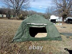 Military Surplus Soldier Crew Tent Army Self Standing Camping -10 X10 Camper Us