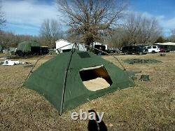 Military Surplus Soldier Crew Tent Army Self Standing Camping -10 X10 Camper Us