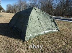 Military Surplus Soldier Crew Tent Army Self Standing Camping -10 X10 Camper Us