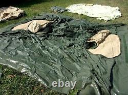 Military Surplus Soldier Crew Tent Army Self Standing Camping 10 X10 -damaged