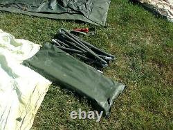 Military Surplus Soldier Crew Tent Army Self Standing Camping 10 X10 -damaged