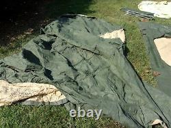 Military Surplus Soldier Crew Tent Army Self Standing Camping 10 X10 -damaged