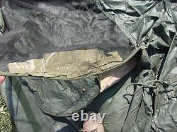 Military Surplus Soldier Crew Tent Army Self Standing Camping 10 X10 -damaged