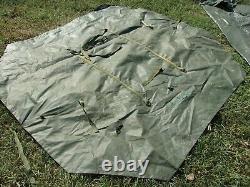 Military Surplus Soldier Crew Tent Army Self Standing Camping 10 X10 -damaged