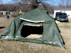 Military Surplus Soldier Crew Tent Army Stained-camping 10 X10 Hunting Us Army