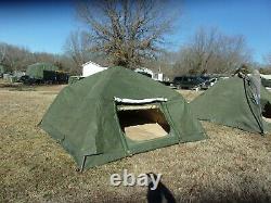 Military Surplus Soldier Crew Tent Army Stained-camping 10 X10 Hunting Us Army