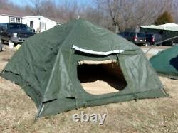 Military Surplus Soldier Crew Tent Army Stained-camping 10 X10 Hunting Us Army