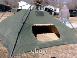 Military Surplus Soldier Crew Tent Army Stained-camping 10 X10 Hunting Us Army