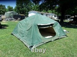 Military Surplus Soldier Crew Tent Good Condition Camping 10 X10 Hunting Us Army