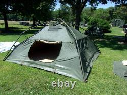 Military Surplus Soldier Crew Tent Good Condition Camping 10 X10 Hunting Us Army