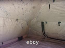 Military Surplus Soldier Crew Tent Good Condition Camping 10 X10 Hunting Us Army
