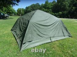 Military Surplus Soldier Crew Tent Good Condition Camping 10 X10 Hunting Us Army