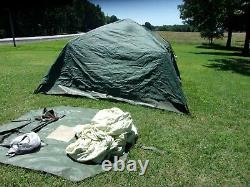 Military Surplus Soldier Crew Tent Good Condition Camping 10 X10 Hunting Us Army