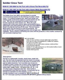 Military Surplus Soldier Crew Tent New Condition Camping 10 X10 Hunting Us Army