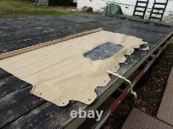 Military Surplus Tan Curtain 2 Man Truck M998 Hmmwv 12340737-2 Army- Bent Rod