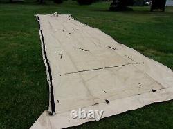 Military Surplus Tan Temper Tent Center Section Hunting -not Complete Tent Army