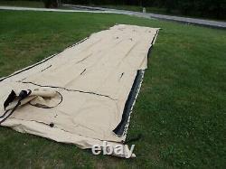Military Surplus Tan Temper Tent Center Section Hunting -not Complete Tent Army