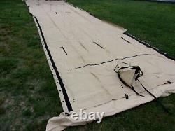 Military Surplus Tan Temper Tent Center Section Hunting -not Complete Tent Army