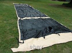 Military Surplus Tan Temper Tent Center Section Hunting -not Complete Tent Army