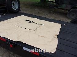 Military Surplus Tan Tent Wood Stove Jack Ring 5 By 6 Inches Vinyl Canvas Army