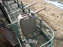 Military Surplus Tank Turret Water Gear Storage Rack Army- No Fuel Can Included