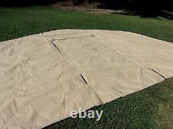 Military Surplus Tent Base X 305 Tan End Door +vent Section Removable Us Army