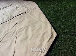 Military Surplus Tent Base X 305 Tan End Door +vent Section Removable Us Army