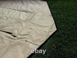 Military Surplus Tent Base X 305 Tan End Door +vent Section Removable Us Army