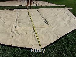 Military Surplus Tent Base X 305 Tan End Door +vent Section Removable Us Army