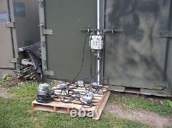 Military Surplus Tent Generator Power Distribution Box+cables+outlets+stand Army