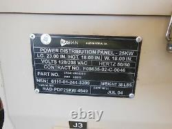 Military Surplus Tent Generator Power Distribution Boxs 25 Kw 60 Amp 20a -army