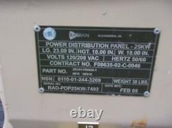 Military Surplus Tent Generator Power Distribution Boxs 25kw 60amp No Latch Army