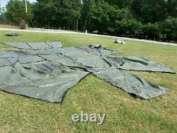 Military Surplus Tent Liner Base X 203 Liner With Cords, And Air Vent -us Army