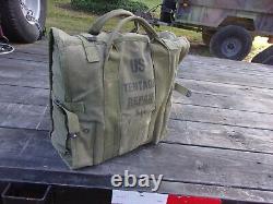 Military Surplus Tent Repair Kit Bag Canvas Fabric Tools Not Standard Setup Army