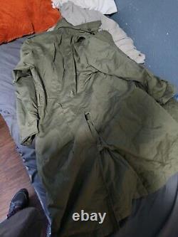 Military Surplus Trench Coat With Liner Small Regular Authentic Good Condition