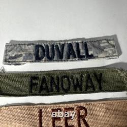 Military Surplus US Army & Air Force 4 Vintage Name Tags, Authentic, Used