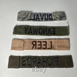 Military Surplus US Army & Air Force 4 Vintage Name Tags, Authentic, Used