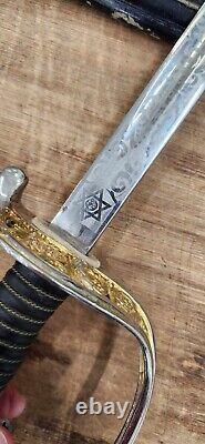 Military Surplus United States Marine Corp NCO Sword 32 Inch Made In Spain