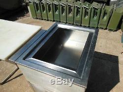 Military Surplus Us Army Field Kitchen Cabinet With Sink And Folding Table Top