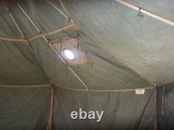 Military Surplus Vinyl Canvas Gp Small Tent Hunting Us Army Repaired- No Poles