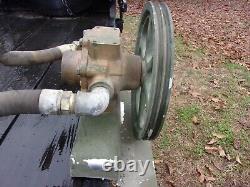 Military Surplus Water Pump 1 1/4 Intake-guessing Would Need A 5 HP Motor -army