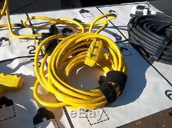 Military Surplus -feed Cable Set- Tent Generator Power Distribution Box Us Army