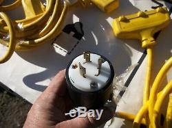 Military Surplus -feed Cable Set- Tent Generator Power Distribution Box Us Army