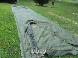 Military Temper Tent Center Section With Doors Surplus Not Complete Tent Army