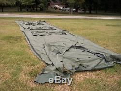 Military Temper Tent Center Section With Doors Surplus Not Complete Tent Army