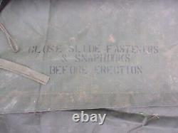 Military Temper Tent Center Section With Doors Surplus Not Complete Tent Army